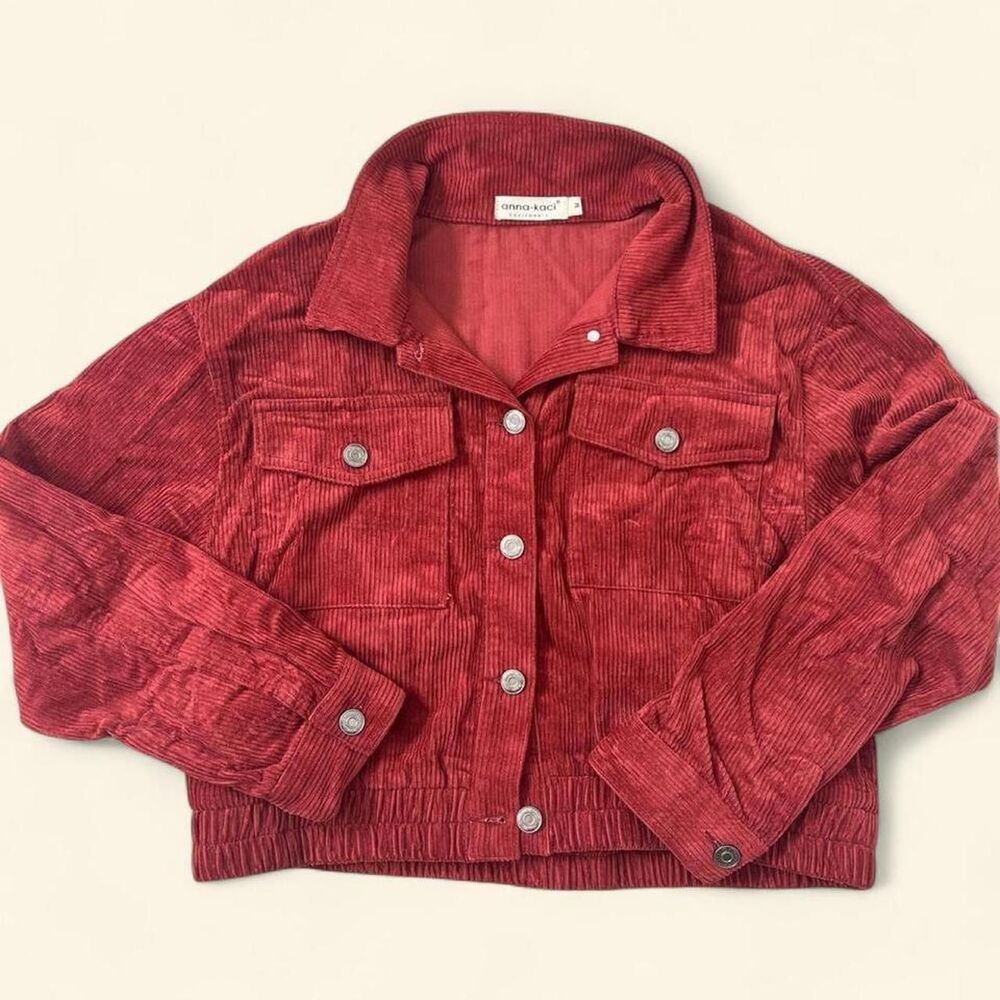 Unbranded Women's Red and Burgundy Jacket